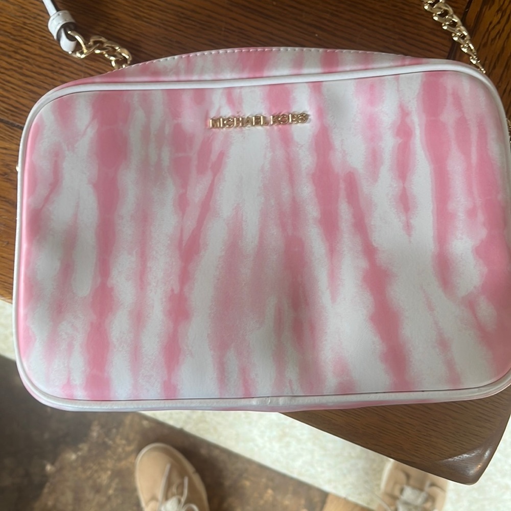 Tie-dye pink Michael Kors purse